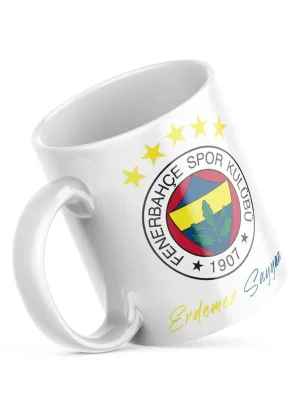 Fenerbahçe Logolu Kişiselleştirilebilir Kupa Bardak